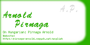 arnold pirnaga business card